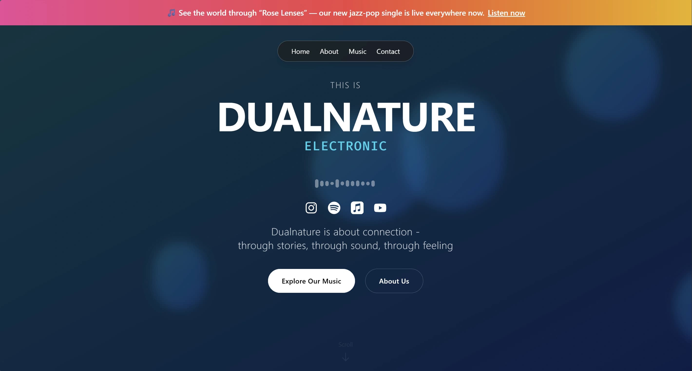 Dualnature Music Website